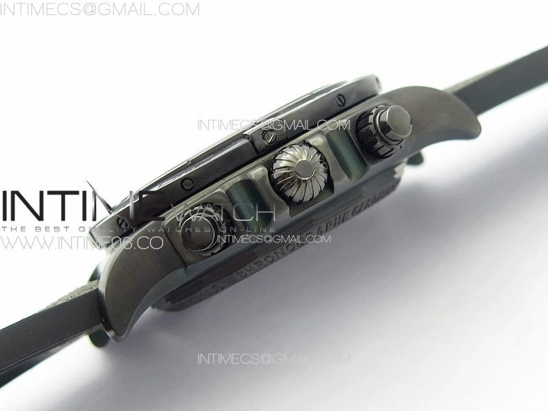 Chronomat 44mm Blacksteel V9F 1:1 Special Edition Black Dial on Black Rubber Strap