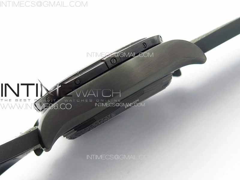 Chronomat 44mm Blacksteel V9F 1:1 Special Edition Black Dial on Black Rubber Strap