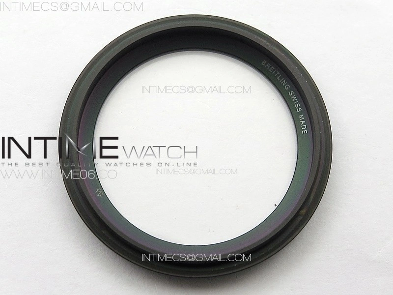 Chronomat 44mm Blacksteel V9F 1:1 Special Edition Black Dial on Black Rubber Strap