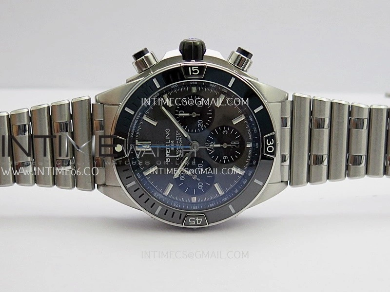 Chronomat B01 44mm SS TF 1:1 Best Edition Gray Dial On SS Bracelet A7750 To Cal.01