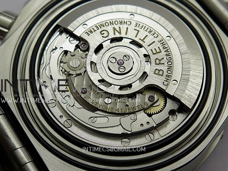 Chronomat B01 44mm SS TF 1:1 Best Edition Gray Dial On SS Bracelet A7750 To Cal.01