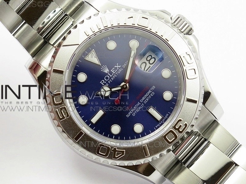 Yacht-Master 116622 904L SS GMF 1:1 Best Edition Blue Dial on 904L SS Bracelet A2836