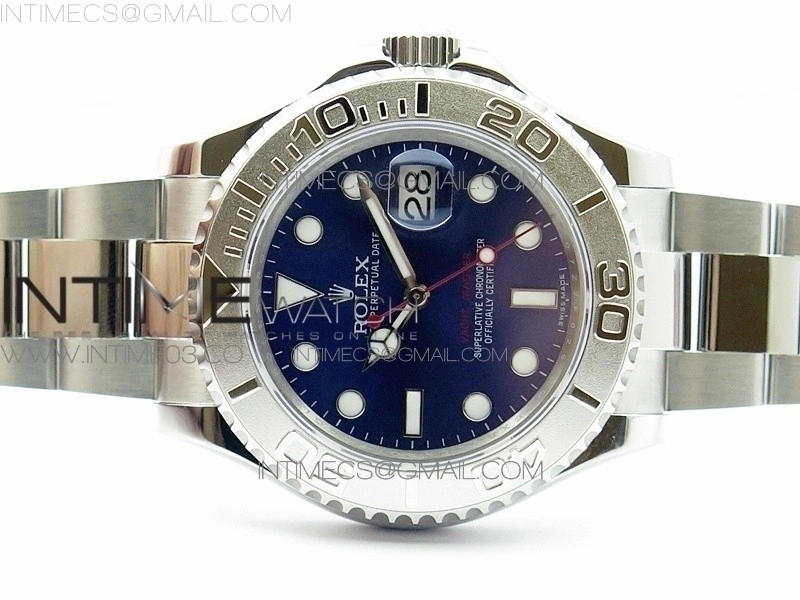 Yacht-Master 116622 904L SS GMF 1:1 Best Edition Blue Dial on 904L SS Bracelet A2836