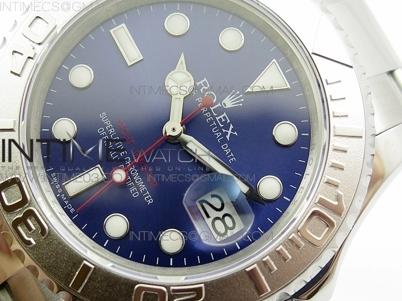 Yacht-Master 116622 904L SS GMF 1:1 Best Edition Blue Dial on 904L SS Bracelet A2836