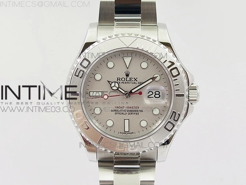 Yacht-Master 116622 904L SS GMF 1:1 Best Edition Gray Dial on 904L SS Bracelet A2836