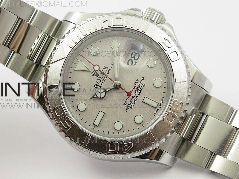 Yacht-Master 116622 904L SS GMF 1:1 Best Edition Gray Dial on 904L SS Bracelet A2836