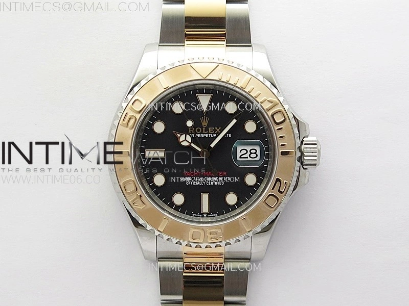 Yacht-Master 126621 904L RG VSF 1:1 Best Edition Black Dial On 904L RG Bracelet VS3235