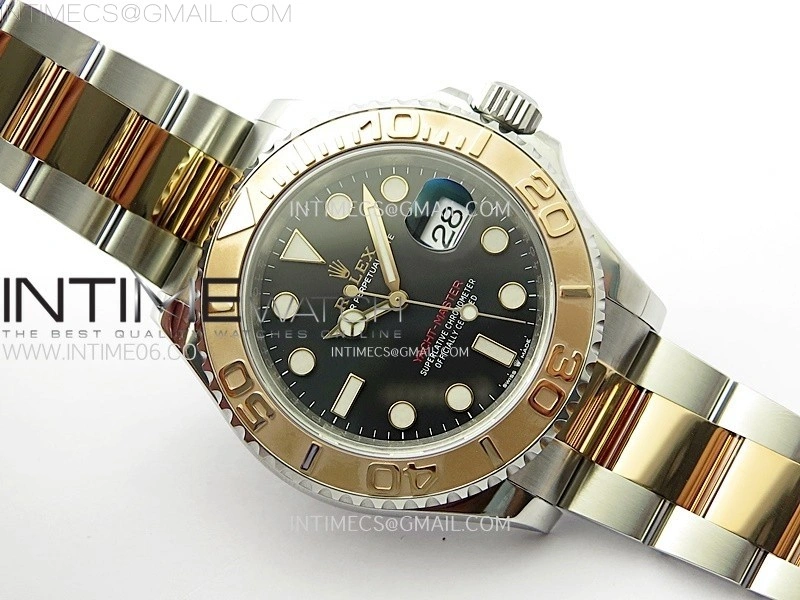 Yacht-Master 126621 904L RG VSF 1:1 Best Edition Black Dial On 904L RG Bracelet VS3235