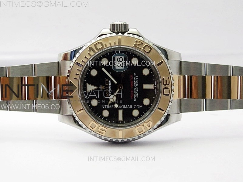 Yacht-Master 126621 904L RG VSF 1:1 Best Edition Black Dial On 904L RG Bracelet VS3235