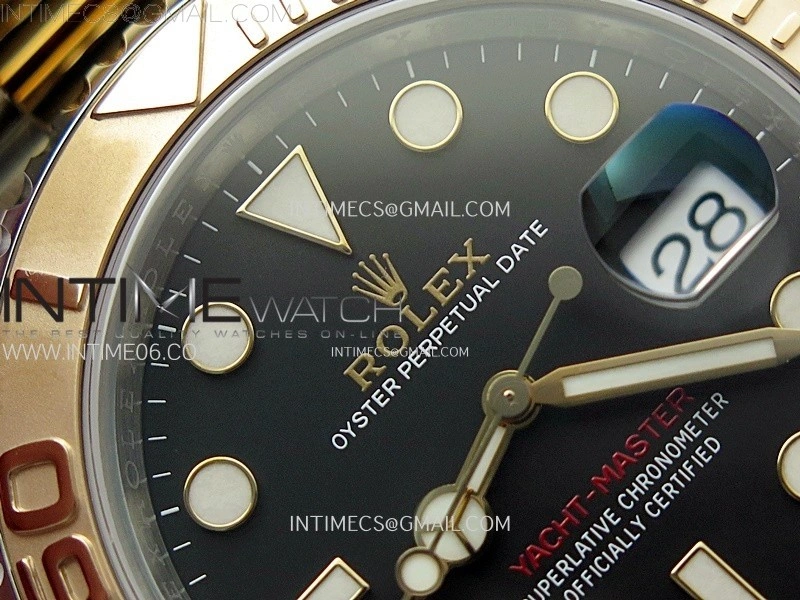 Yacht-Master 126621 904L RG VSF 1:1 Best Edition Black Dial On 904L RG Bracelet VS3235