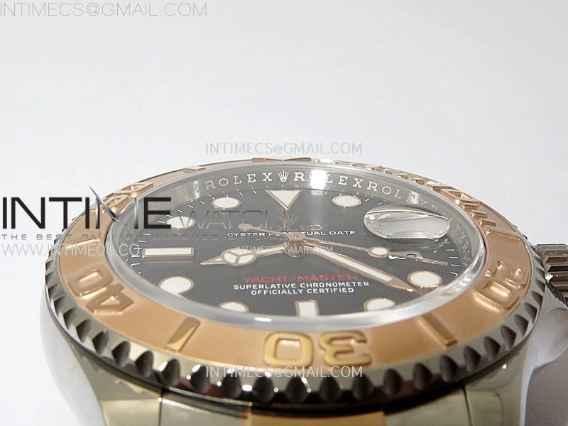 Yacht-Master 126621 904L RG VSF 1:1 Best Edition Black Dial On 904L RG Bracelet VS3235
