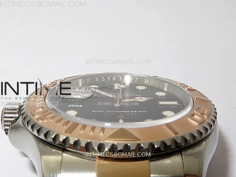 Yacht-Master 126621 904L RG VSF 1:1 Best Edition Black Dial On 904L RG Bracelet VS3235