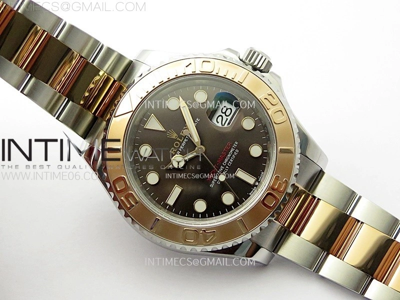 Yacht-Master 126621 904L RG VSF 1:1 Best Edition Brown Dial On 904L RG Bracelet VS3235