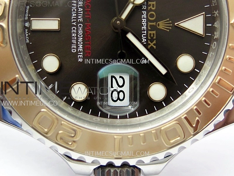 Yacht-Master 126621 904L RG VSF 1:1 Best Edition Brown Dial On 904L RG Bracelet VS3235