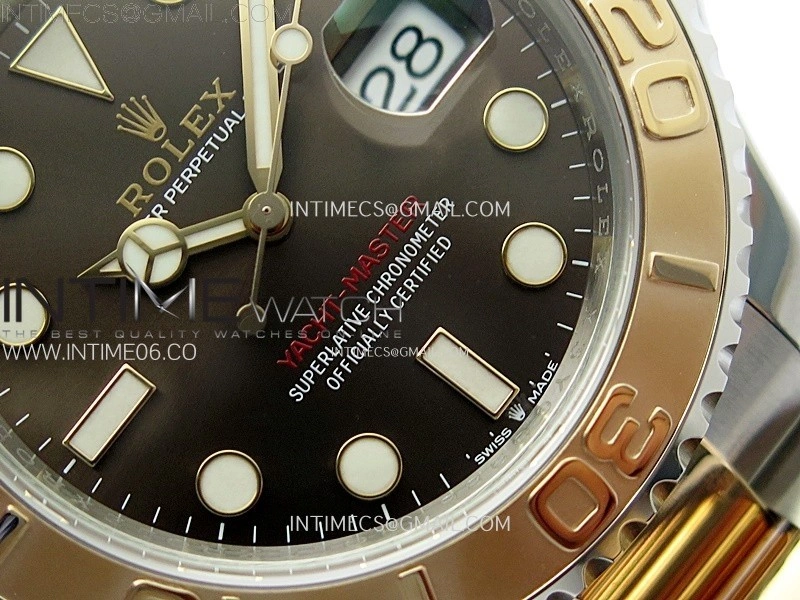 Yacht-Master 126621 904L RG VSF 1:1 Best Edition Brown Dial On 904L RG Bracelet VS3235