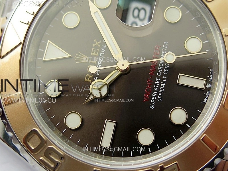 Yacht-Master 126621 904L RG VSF 1:1 Best Edition Brown Dial On 904L RG Bracelet VS3235