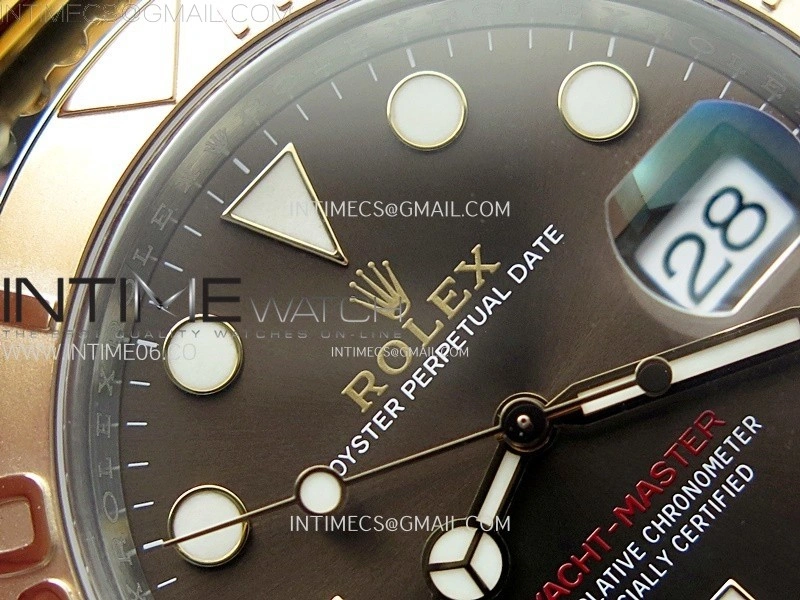 Yacht-Master 126621 904L RG VSF 1:1 Best Edition Brown Dial On 904L RG Bracelet VS3235