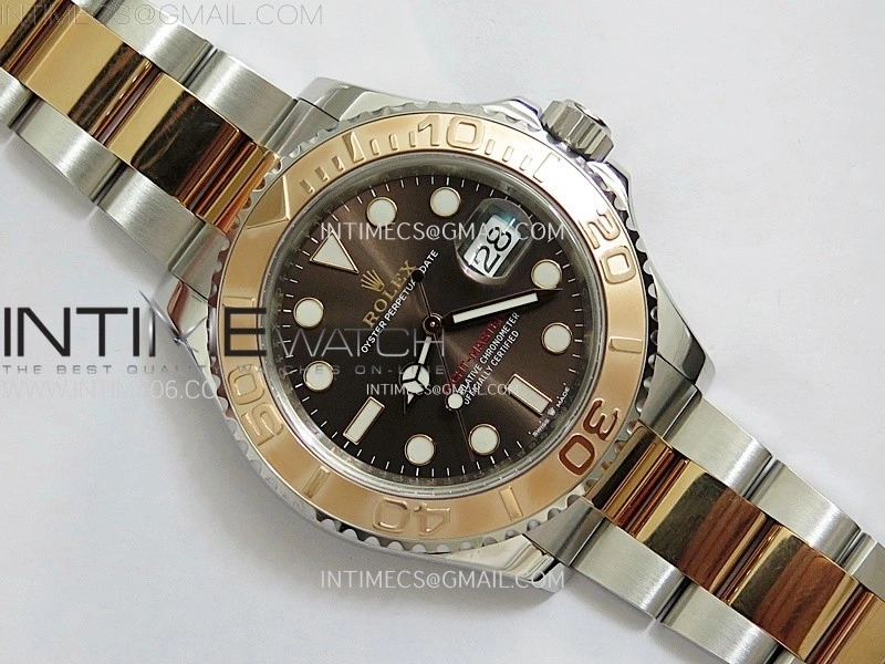 Yacht-Master 126621 904L RG VSF 1:1 Best Edition Brown Dial On 904L RG Bracelet VS3235