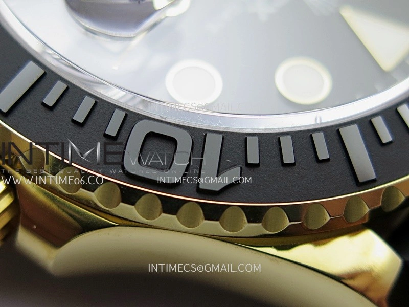 Yacht-Master 226658 42mm Gain Weight YG QF 1:1 Black Dial On Oysterflex Strap SH3235