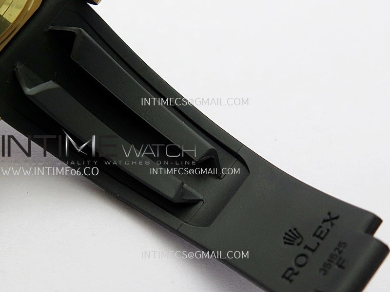 Yacht-Master 226658 42mm Gain Weight YG QF 1:1 Black Dial On Oysterflex Strap SH3235