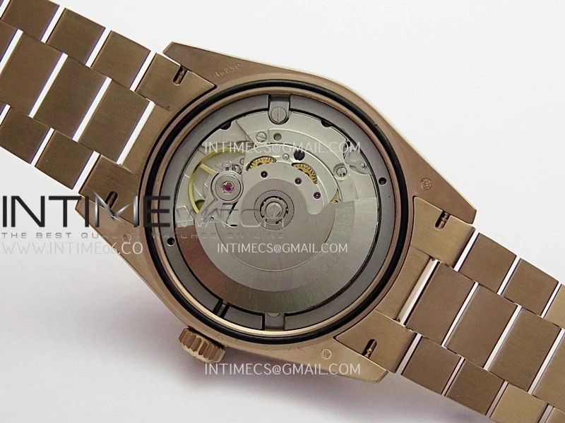 Day Date 128235 Gain Weight RG QF 1:1 Best Edition Green Dial Roman Markers On RG President Bracelet A2836