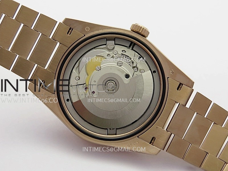 Day Date 128235 Gain Weight RG QF 1:1 Best Edition Green Dial Roman Markers On RG President Bracelet A2836