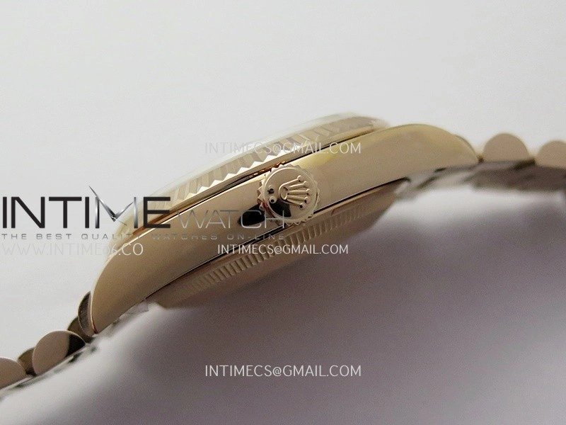 Day Date 128235 Gain Weight RG QF 1:1 Best Edition RG Dial T Diamond Marker On RG President Bracelet A2836