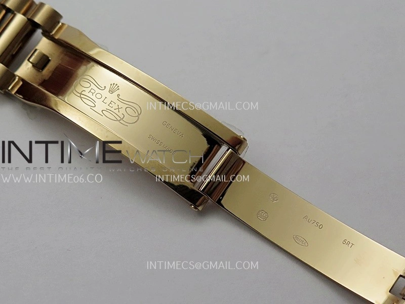 Day Date 128235 Gain Weight RG QF 1:1 Best Edition RG Dial T Diamond Marker On RG President Bracelet A2836