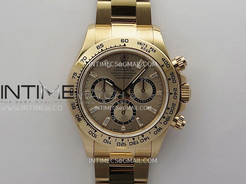 Daytona 126505 Gain Weight RG QF 1:1 Best Edition RG Black Dial T Crystal Markers On RG Bracelet SH4131 V6