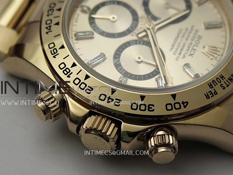 Daytona 126505 Gain Weight RG QF 1:1 Best Edition RG Black Dial T Crystal Markers On RG Bracelet SH4131 V6