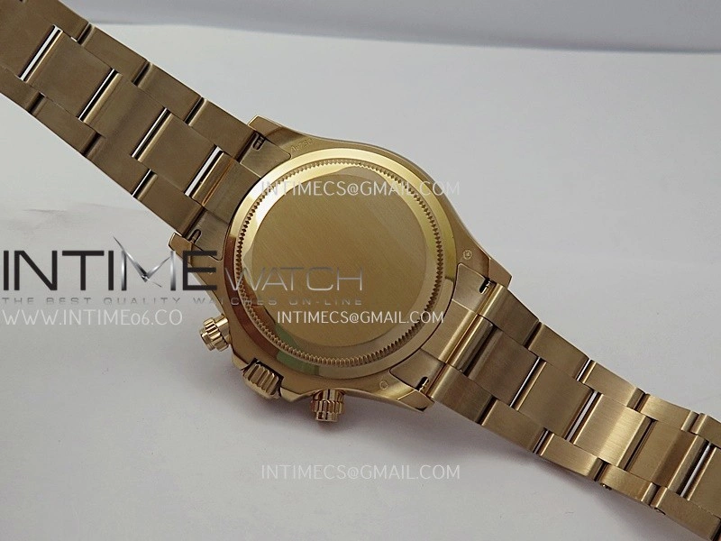 Daytona 126505 Gain Weight RG QF 1:1 Best Edition RG Black Dial T Crystal Markers On RG Bracelet SH4131 V6