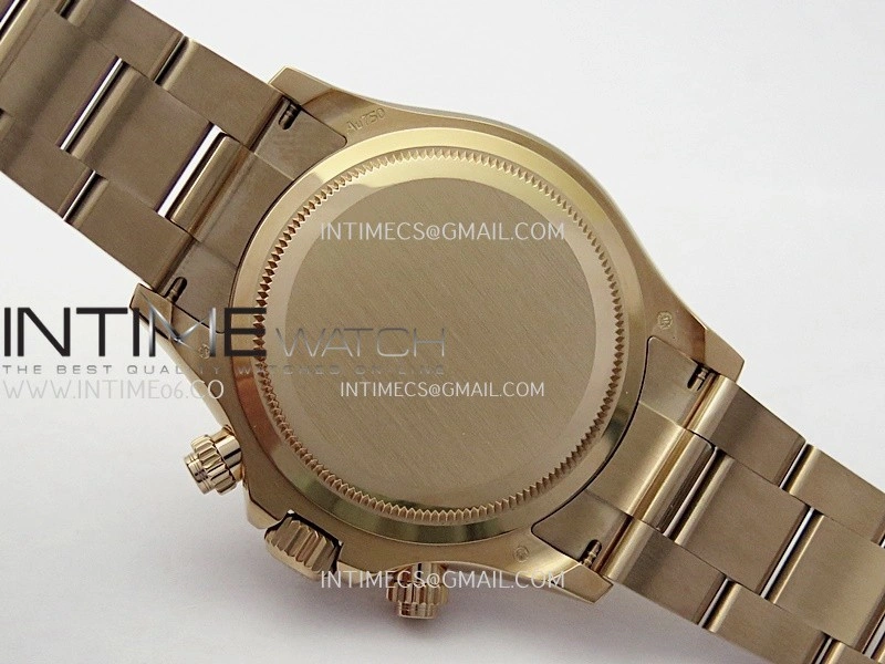 Daytona 126505 Gain Weight RG QF 1:1 Best Edition RG Black Dial T Crystal Markers On RG Bracelet SH4131 V6