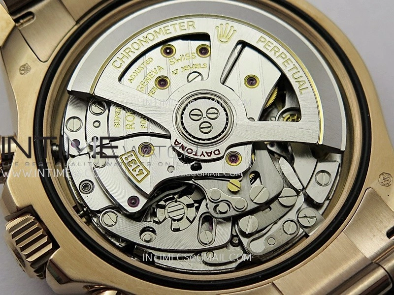 Daytona 126505 Gain Weight RG QF 1:1 Best Edition RG Black Dial T Crystal Markers On RG Bracelet SH4131 V6