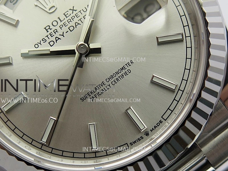 Day Date 228239 40mm Gain Weight V3 THBF 1:1 Best Edition Silver Dial Stick Marker On President Bracelet VR3255