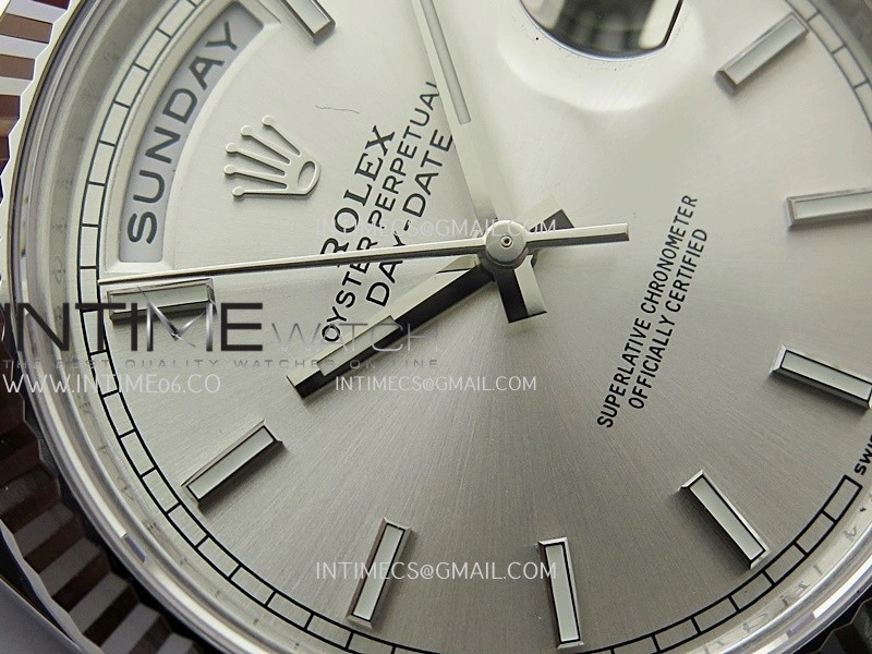 Day Date 228239 40mm Gain Weight V3 THBF 1:1 Best Edition Silver Dial Stick Marker On President Bracelet VR3255