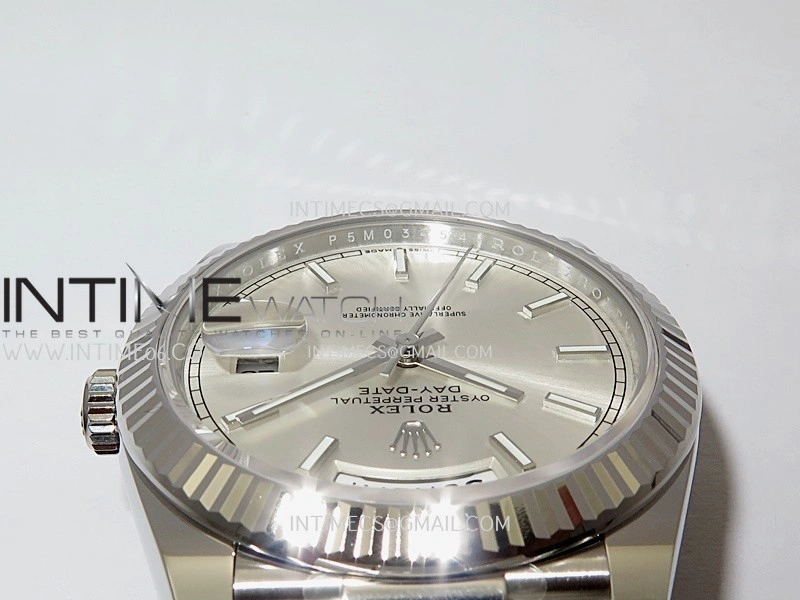 Day Date 228239 40mm Gain Weight V3 THBF 1:1 Best Edition Silver Dial Stick Marker On President Bracelet VR3255
