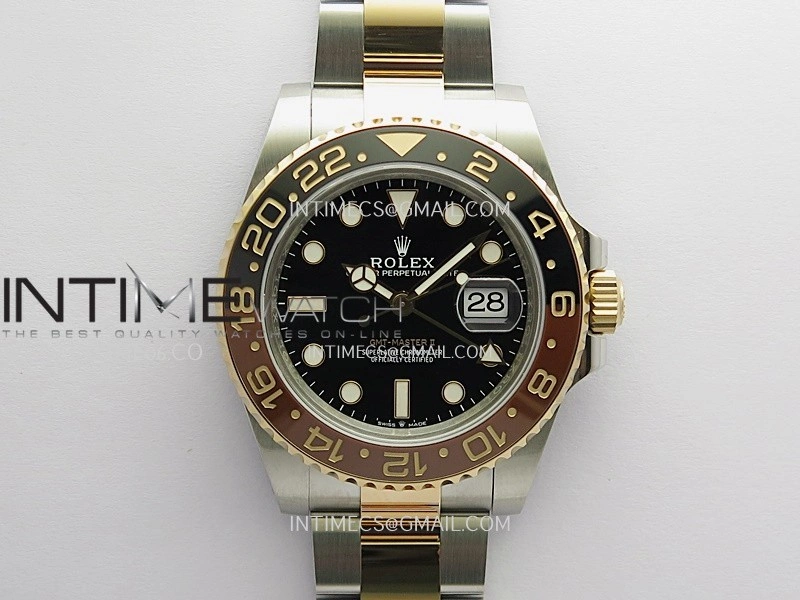 GMT-Master II 126711 CHNR Gain Weight VSF 1:1 Best Edition Black Dial On SS RG Oyster Bracelet Super Clone DD3285 CHS