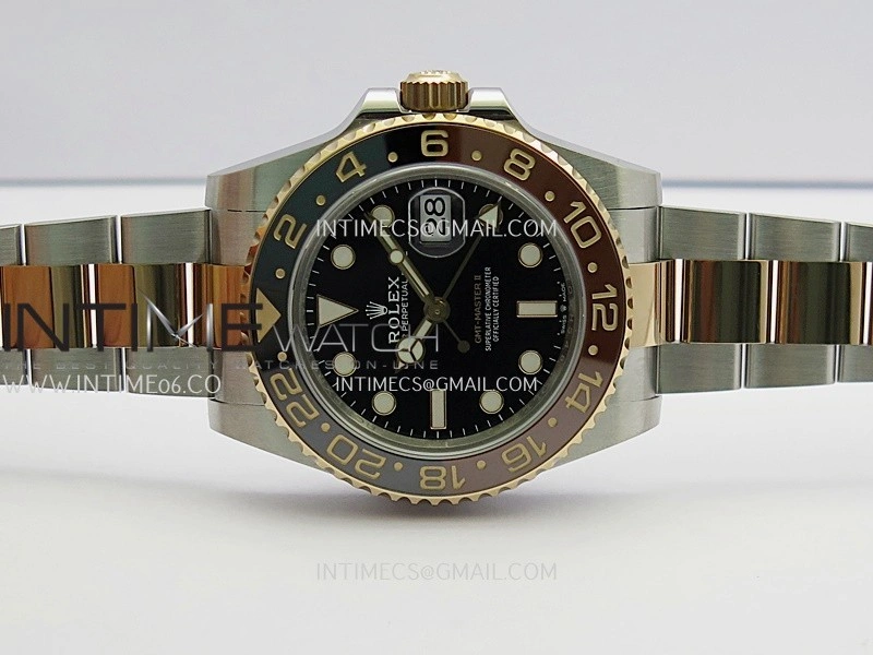 GMT-Master II 126711 CHNR Gain Weight VSF 1:1 Best Edition Black Dial On SS RG Oyster Bracelet Super Clone DD3285 CHS