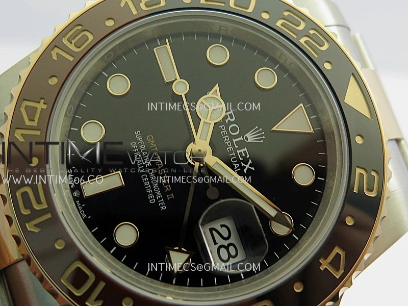 GMT-Master II 126711 CHNR Gain Weight VSF 1:1 Best Edition Black Dial On SS RG Oyster Bracelet Super Clone DD3285 CHS