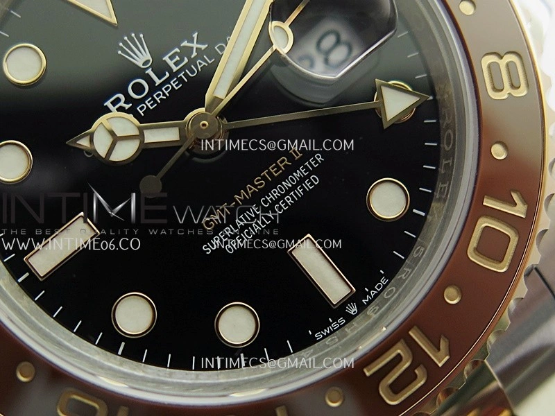 GMT-Master II 126711 CHNR Gain Weight VSF 1:1 Best Edition Black Dial On SS RG Oyster Bracelet Super Clone DD3285 CHS
