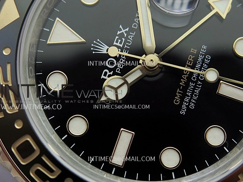 GMT-Master II 126711 CHNR Gain Weight VSF 1:1 Best Edition Black Dial On SS RG Oyster Bracelet Super Clone DD3285 CHS