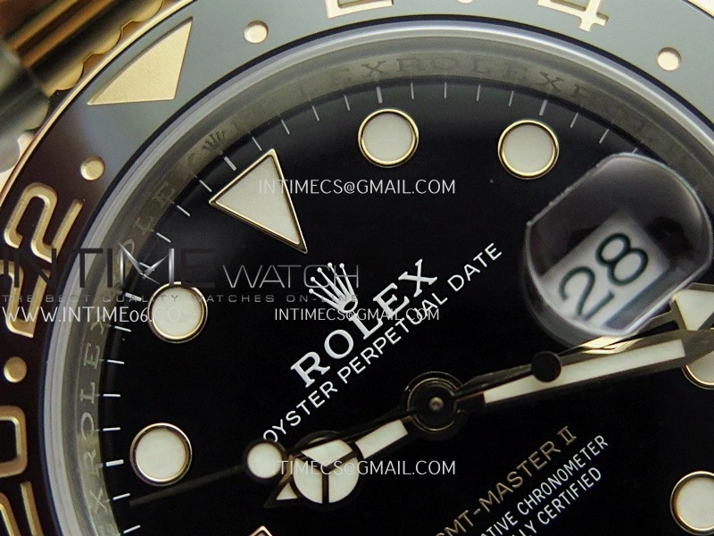 GMT-Master II 126711 CHNR Gain Weight VSF 1:1 Best Edition Black Dial On SS RG Oyster Bracelet Super Clone DD3285 CHS