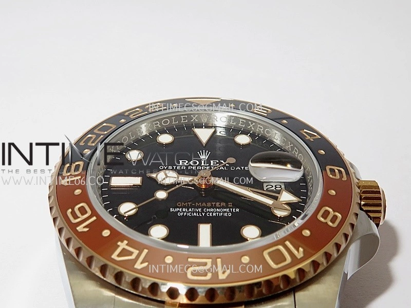 GMT-Master II 126711 CHNR Gain Weight VSF 1:1 Best Edition Black Dial On SS RG Oyster Bracelet Super Clone DD3285 CHS