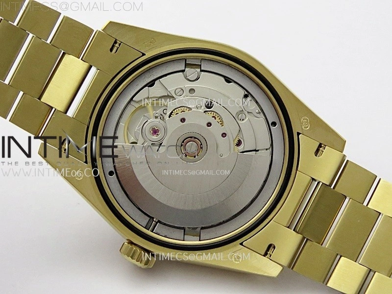 Day Date 128238 Gain Weight YG QF 1:1 Best Edition Champagne Dial Diamond Markers on YG President Bracelet