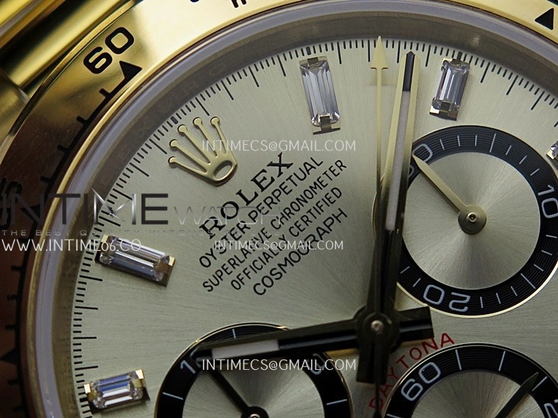 Daytona 126508 Gain Weight YG QF 1:1 Best Edition YG Black Dial T Crystal Markers On YG Bracelet SH4131 V6