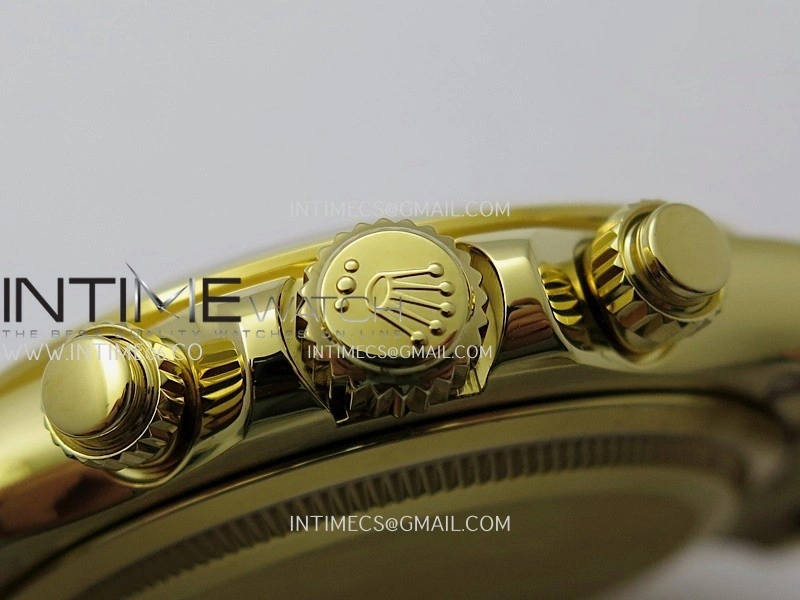 Daytona 126508 Gain Weight YG QF 1:1 Best Edition YG Black Dial T Crystal Markers On YG Bracelet SH4131 V6