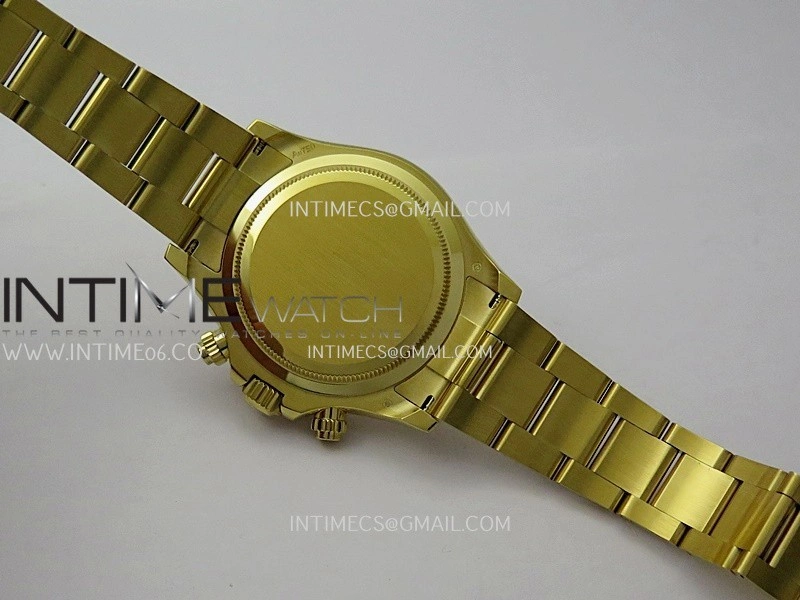 Daytona 126508 Gain Weight YG QF 1:1 Best Edition YG Black Dial T Crystal Markers On YG Bracelet SH4131 V6