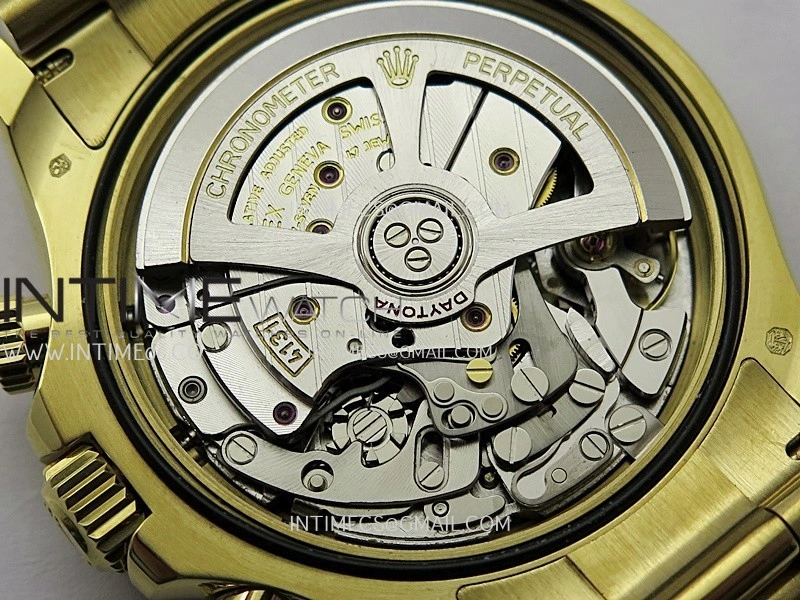 Daytona 126508 Gain Weight YG QF 1:1 Best Edition YG Black Dial T Crystal Markers On YG Bracelet SH4131 V6