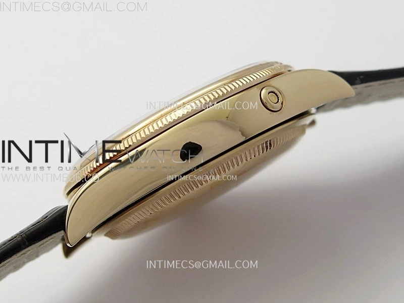 Cellini 50535 Moonphase RG GMF Best Edition White Dial on Brown Leather Strap A3195 V2