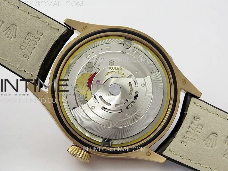 Cellini 50535 Moonphase RG GMF Best Edition White Dial on Brown Leather Strap A3195 V2